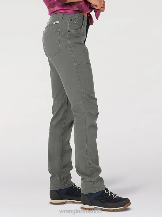 ropa mx Wrangler mujer atg por pantalón de lona sombra oscura (la825ds) 62D6813