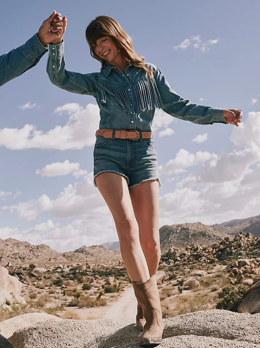 ropa mx Wrangler mujer camisa retro americana bandana western snap rojo (112327234) 62D6882