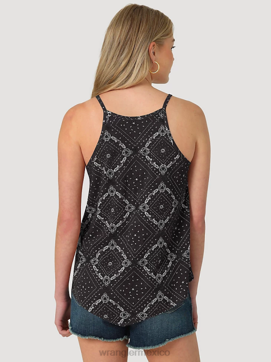 ropa mx Wrangler mujer camisa vaquera de manga larga con broche estilo western mezclilla media (lw7006d) 62D6880