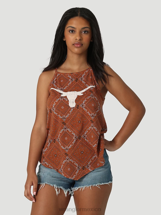 ropa mx Wrangler mujer camisa vaquera de manga larga con broche estilo western mezclilla media (lw7006d) 62D6880