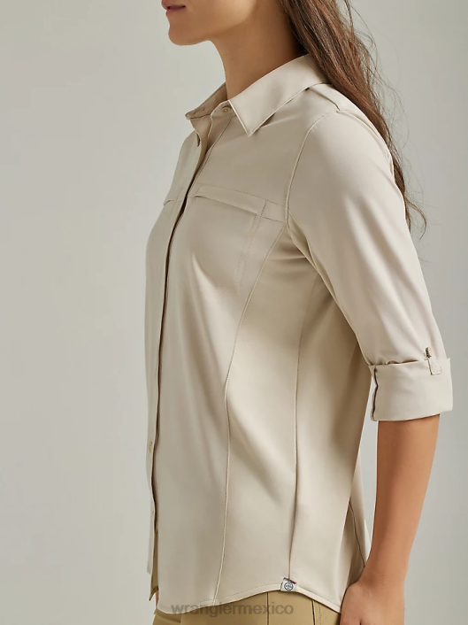 ropa mx Wrangler mujer camiseta atg por trail avena (112333893) 62D6886