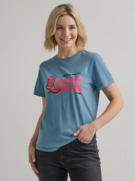 ropa mx Wrangler mujer camiseta clásica con timbre malvavisco (112335975) 62D6871