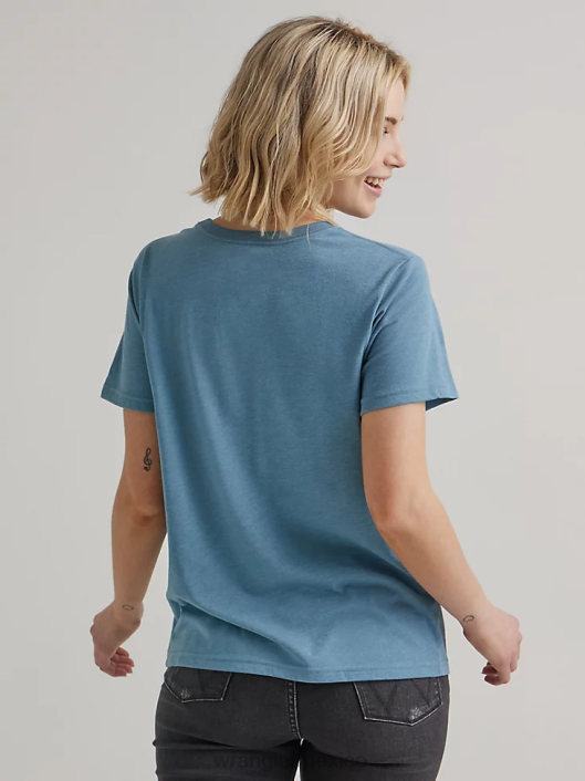 ropa mx Wrangler mujer camiseta clásica con timbre malvavisco (112335975) 62D6871