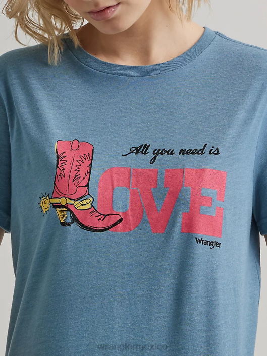 ropa mx Wrangler mujer camiseta clásica con timbre malvavisco (112335975) 62D6871