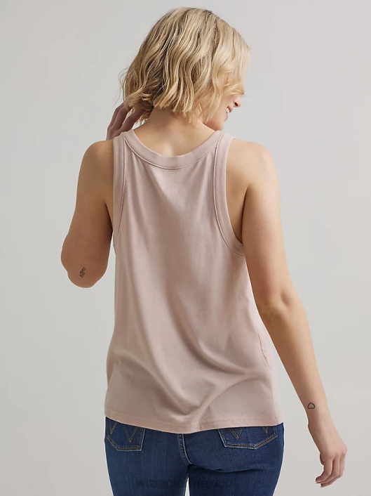 ropa mx Wrangler mujer camiseta clásica con timbre malvavisco (112335975) 62D6871