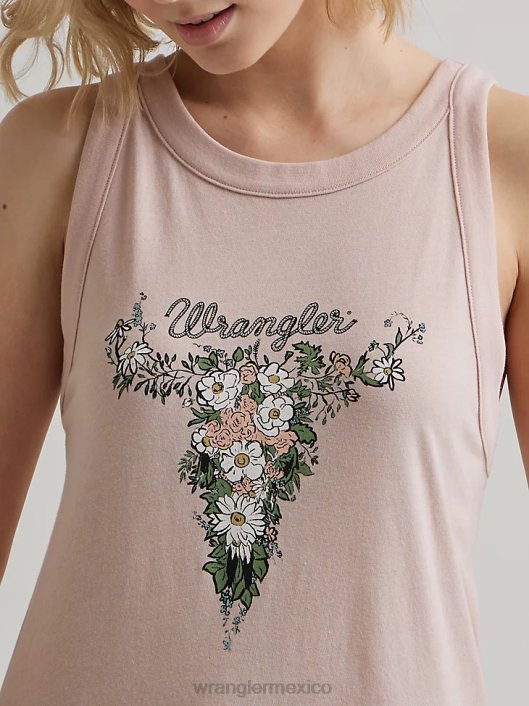 ropa mx Wrangler mujer camiseta clásica con timbre malvavisco (112335975) 62D6871