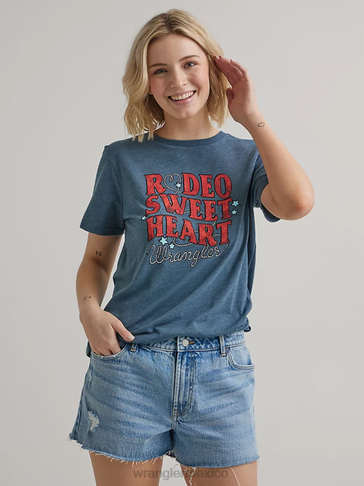ropa mx Wrangler mujer camiseta clásica con timbre malvavisco (112335975) 62D6871
