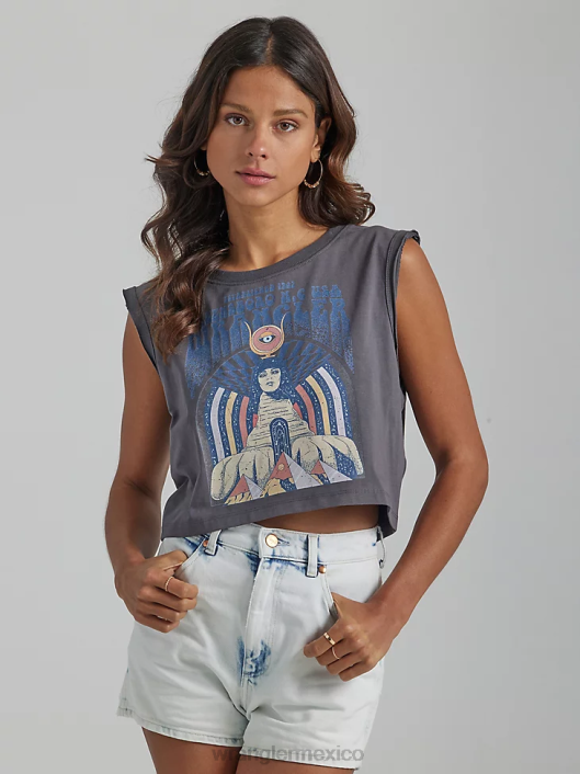 ropa mx Wrangler mujer camiseta clásica con timbre malvavisco (112335975) 62D6871