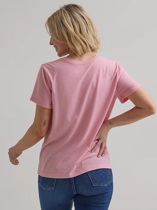 ropa mx Wrangler mujer camiseta clásica con timbre malvavisco (112335975) 62D6871