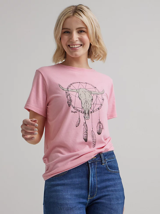 ropa mx Wrangler mujer camiseta clásica con timbre malvavisco (112335975) 62D6871