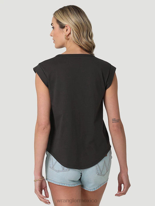 ropa mx Wrangler mujer camiseta clásica con timbre malvavisco (112335975) 62D6871