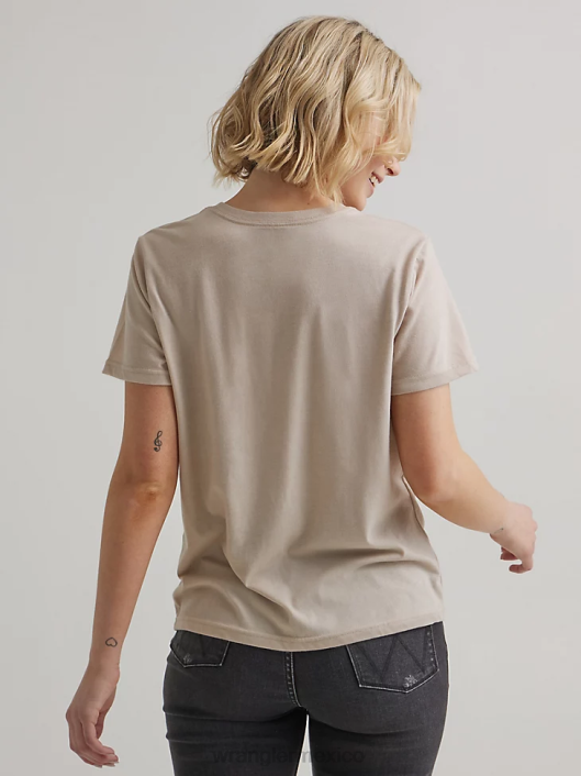 ropa mx Wrangler mujer camiseta clásica con timbre malvavisco (112335975) 62D6871