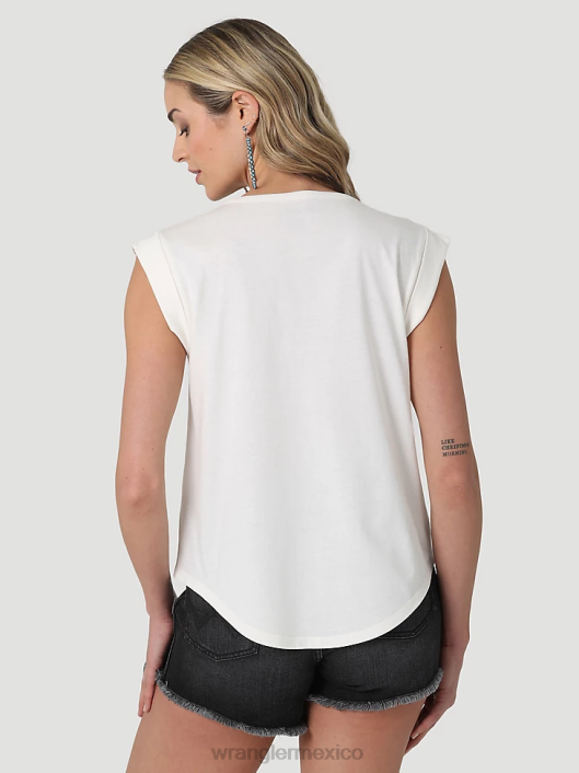 ropa mx Wrangler mujer camiseta clásica con timbre malvavisco (112335975) 62D6871