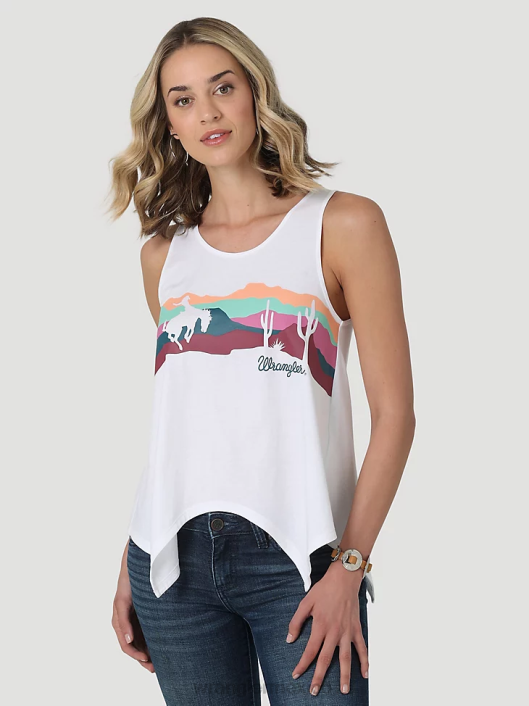 ropa mx Wrangler mujer camisola de un hombro blanco (112334738) 62D6873