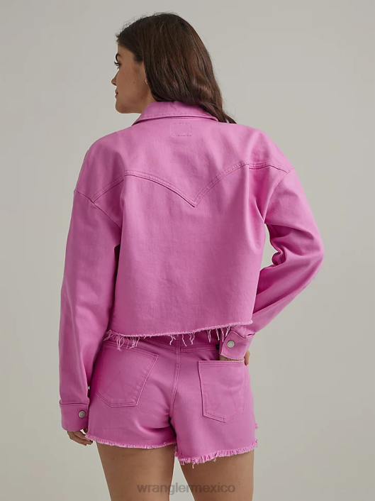 ropa mx Wrangler mujer chaqueta vaquera occidental baya (112333570) 62D6857