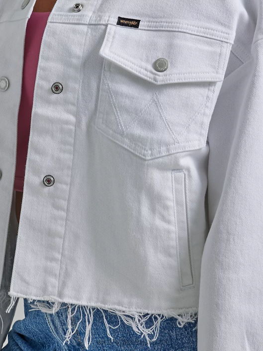 ropa mx Wrangler mujer chaqueta vaquera occidental celestial (112334741) 62D6858