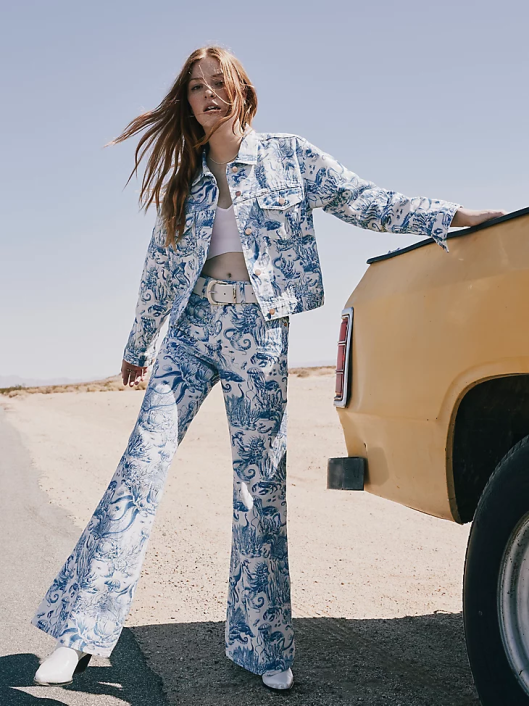 ropa mx Wrangler mujer chaqueta vaquera occidental sombra helada (112333571) 62D6856