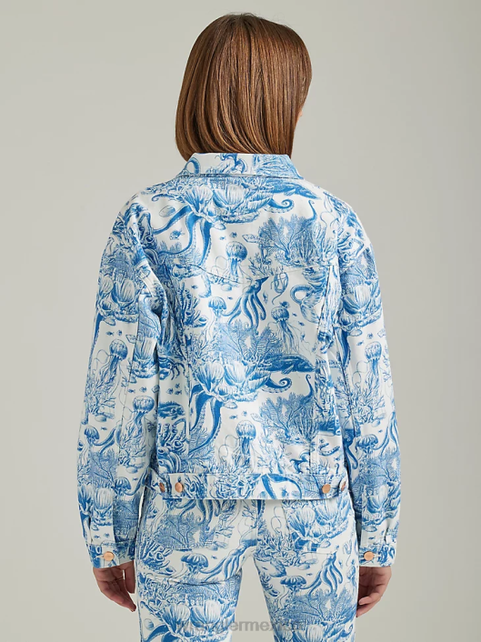 ropa mx Wrangler mujer chaqueta vaquera occidental sombra helada (112333571) 62D6856