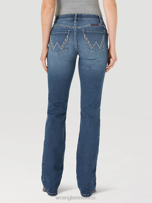 ropa mx Wrangler mujer jean de equitación definitivo - shiloh escarlata (wrs40ds) 62D6769