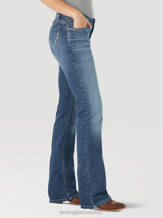 ropa mx Wrangler mujer jean de equitación definitivo - shiloh escarlata (wrs40ds) 62D6769