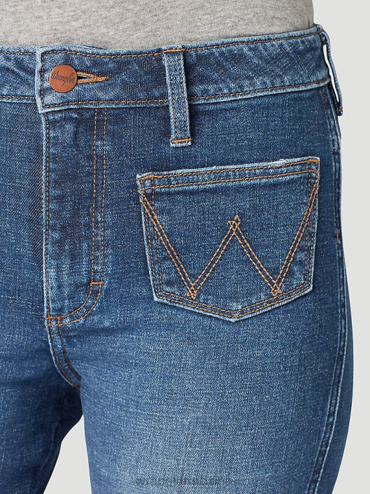 ropa mx Wrangler mujer jean retro mae (más) ms lavado (09pwzms) 62D6801