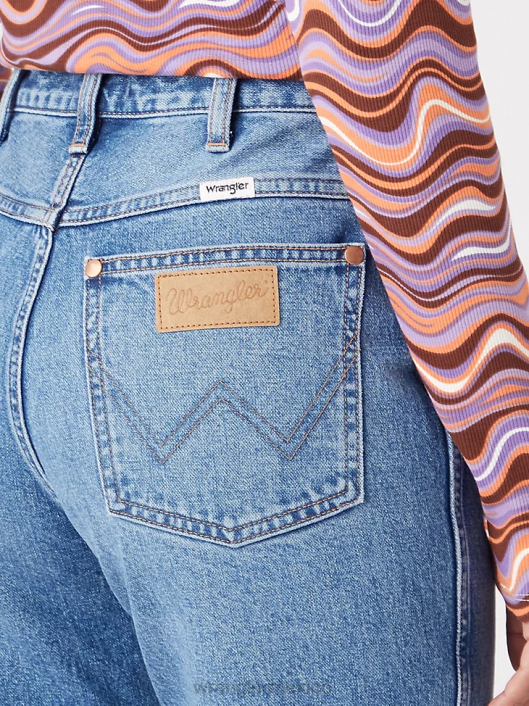 ropa mx Wrangler mujer jean retro mae (más) ms lavado (09pwzms) 62D6801