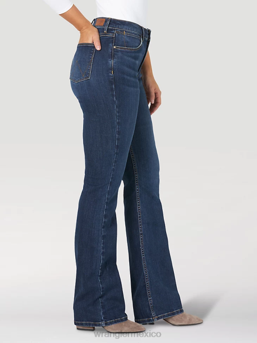ropa mx Wrangler mujer jeans tipo bota atrevidos de talle alto Stockton (mt1btsn) 62D6733