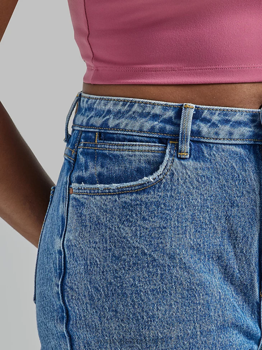 ropa mx Wrangler mujer jeans tipo bota atrevidos de talle alto topacio (112333827) 62D6735