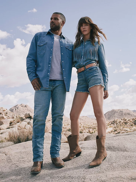 ropa mx Wrangler mujer reelaborado corto piedra clara (wbrwsls) 62D6822