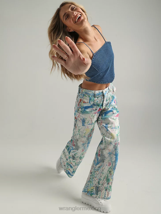 ropa mx Wrangler mujer reelaborado corto piedra clara (wbrwsls) 62D6822