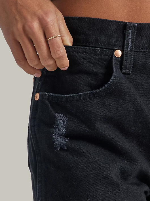 ropa mx Wrangler mujer reelaborado corto sombra negra (wbs05bk) 62D6824