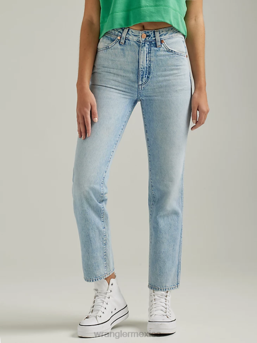 ropa mx Wrangler mujer salvaje oeste 603 jeans rectos de talle alto honolua (112334569) 62D6765