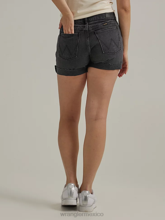ropa mx Wrangler mujer shorts de mezclilla desgastados luz de la luna (112334745) 62D6850