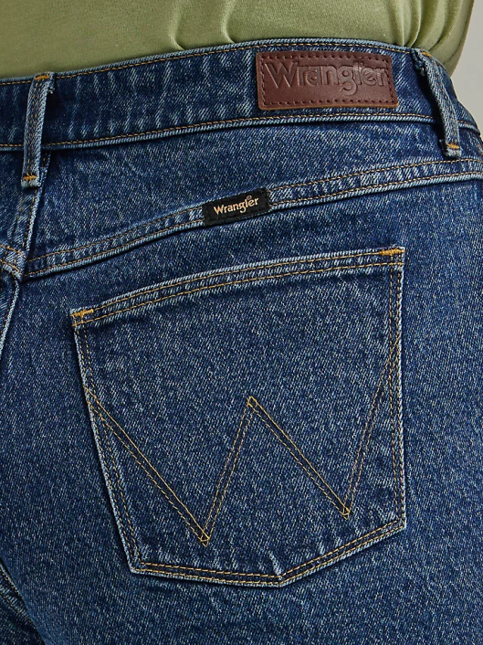 ropa mx Wrangler mujer shorts de talle alto hasta la mitad del muslo Malibú (112334704) 62D6828