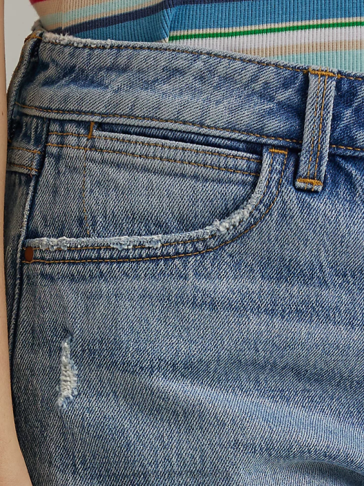 ropa mx Wrangler mujer shorts de talle alto hasta la mitad del muslo florecer (112333478) 62D6826