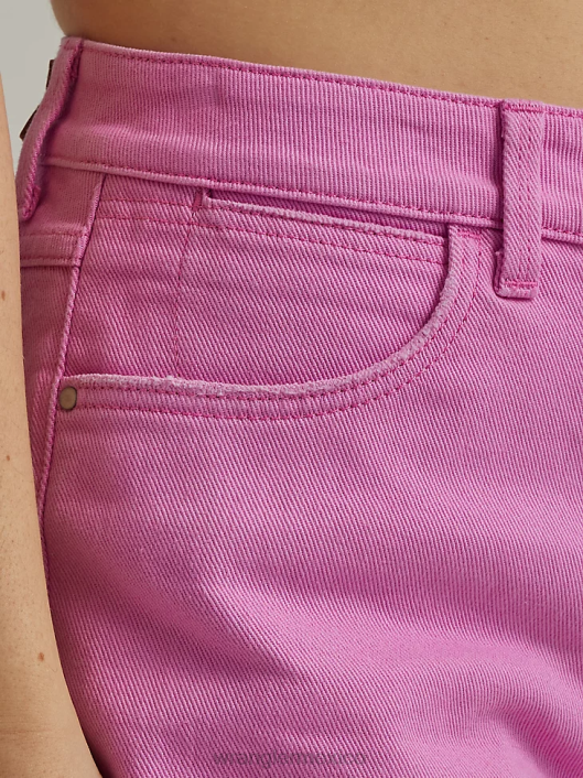 ropa mx Wrangler mujer shorts vintage de tiro alto con cortes baya (112333536) 62D6835