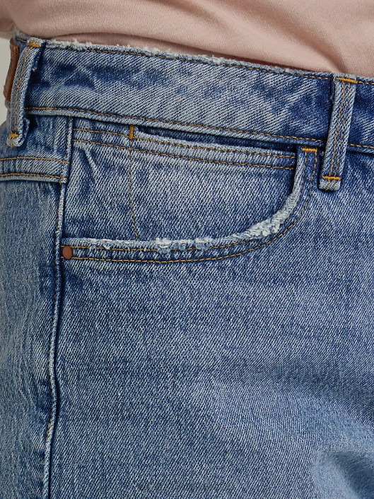 ropa mx Wrangler mujer shorts vintage de tiro alto con cortes caléndula (112333490) 62D6840