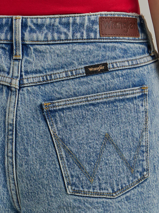 ropa mx Wrangler mujer shorts vintage de tiro alto con cortes flor silvestre (112335761) 62D6837