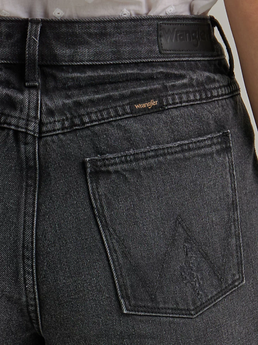 ropa mx Wrangler mujer shorts vintage de tiro alto con cortes luz de la luna (112333535) 62D6834