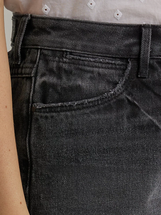 ropa mx Wrangler mujer shorts vintage de tiro alto con cortes luz de la luna (112333535) 62D6834