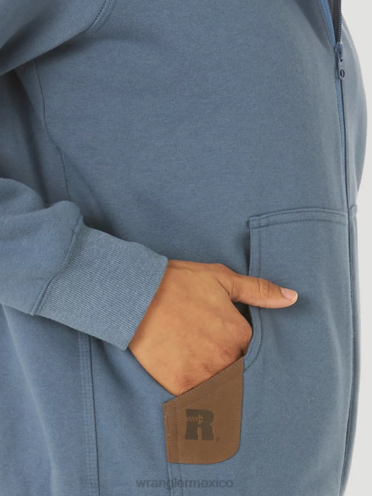 ropa mx Wrangler mujer sudadera con capucha y cremallera completa para trabajo riggs workwear mar azul (3wf19bs) 62D6865