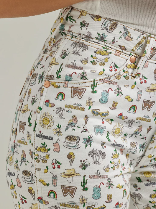 ropa mx Wrangler mujer vaqueros con corte bota lavar (09mwzdo) 62D6779