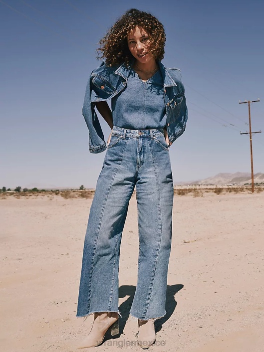 ropa mx Wrangler mujer vaqueros con corte bota lavar (09mwzdo) 62D6779