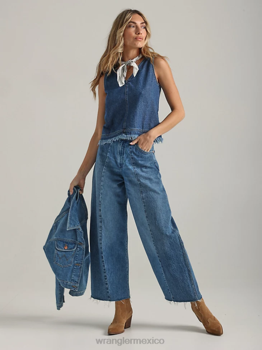 ropa mx Wrangler mujer vaqueros con corte bota lavar (09mwzdo) 62D6779