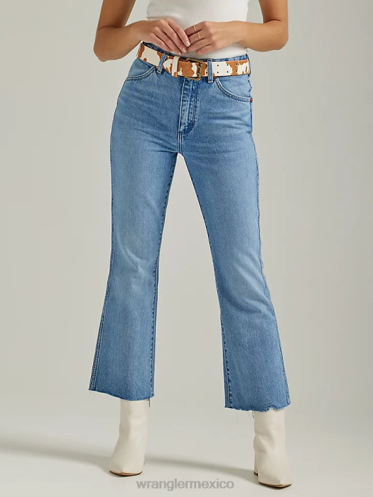 ropa mx Wrangler mujer vaqueros con corte bota lavar (09mwzdo) 62D6779