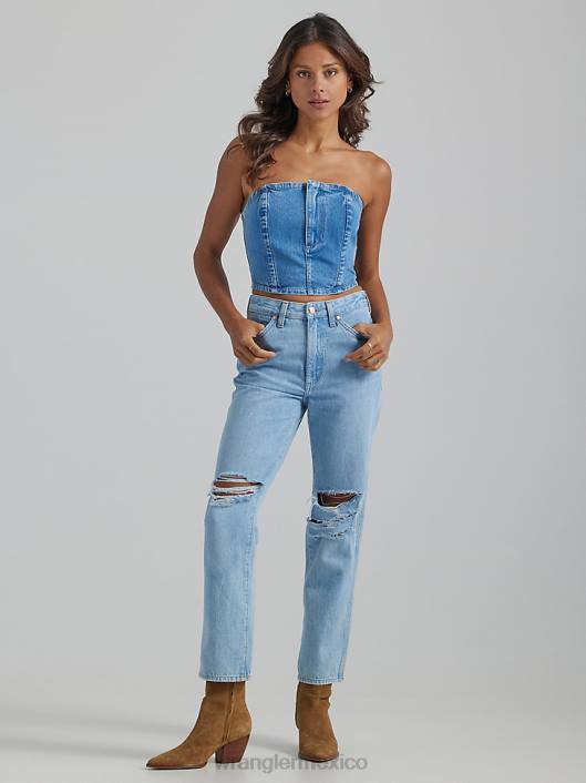 ropa mx Wrangler mujer vaqueros desgastados 603 del salvaje oeste malas intenciones (112334578) 62D6777