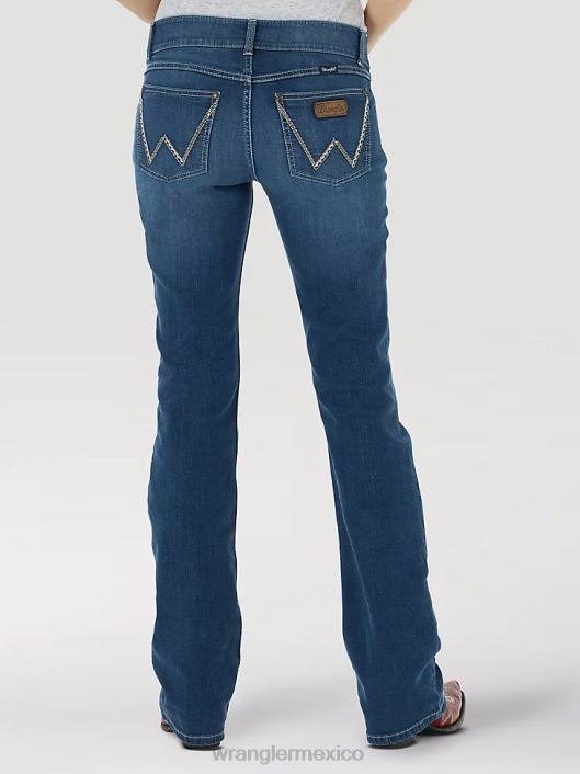 ropa mx Wrangler mujer vaqueros premamá retro mae azul (1009mwzm2) 62D6808