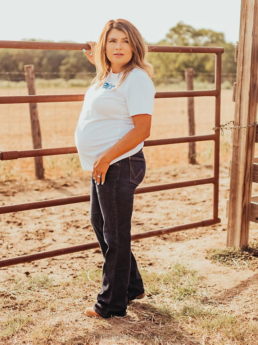 ropa mx Wrangler mujer vaqueros premamá retro mae lavado m (09mwzm1) 62D6807